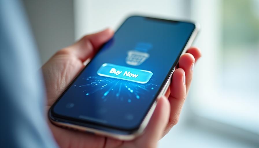 Person interacting with a smartphone showing high-fidelity micro-interaction animations